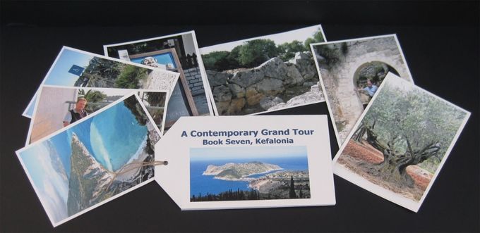 A Contemporary Grand Tour, book VII, Kefalonia
Postcard photos of this Ionian holiday island that are redolent of virtually anywhere in Greece. An affectionate portrait of all that is “Greek”.
Digitally printed on mi-teintes 160gsm card
18.5cm x 11cm
£30
